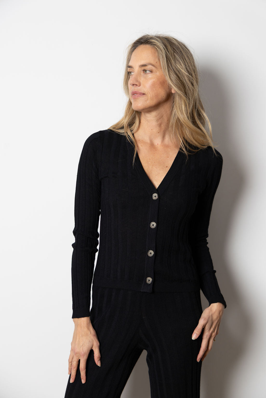 
                  
                    Ruscha Cardigan | Black
                  
                