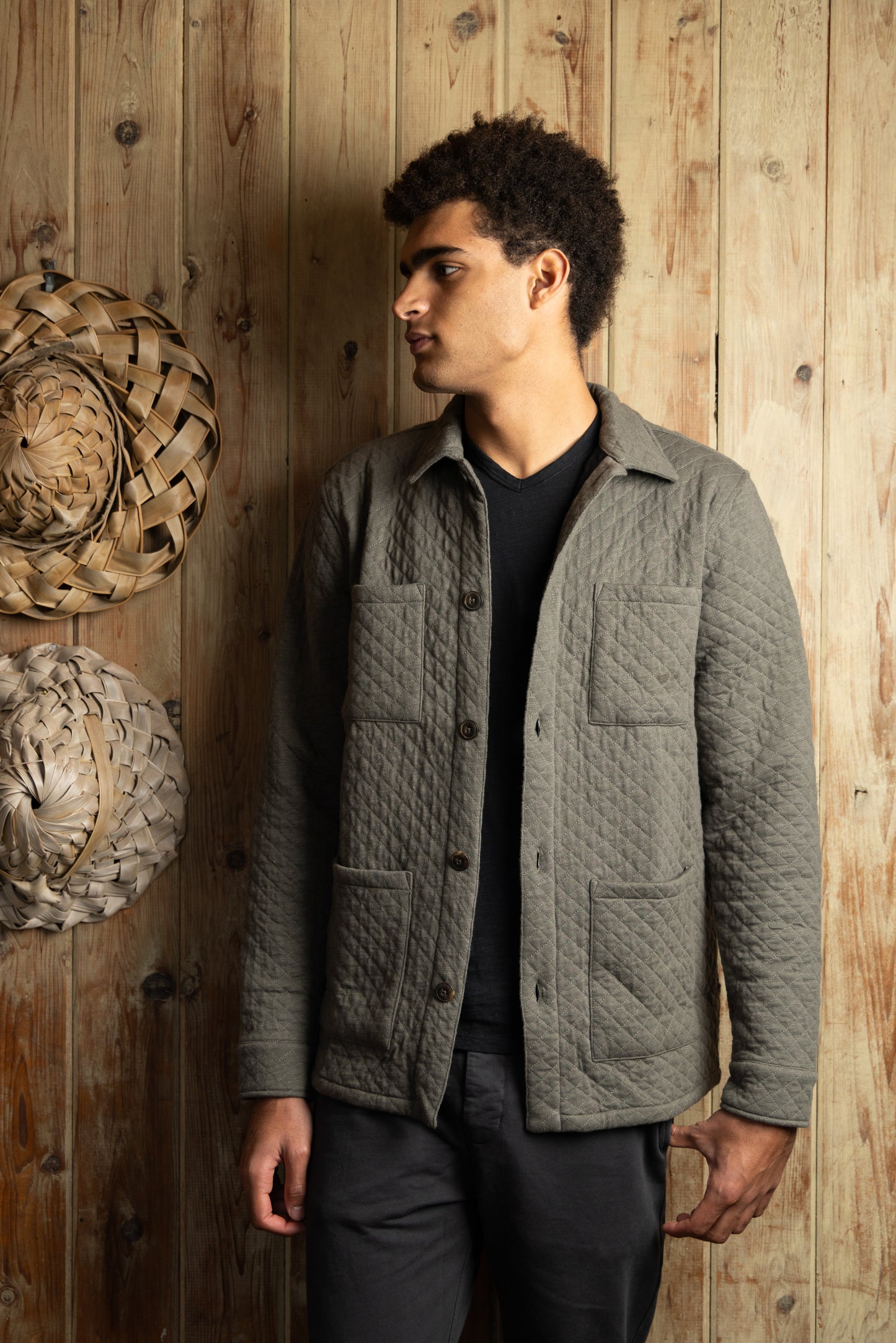 
                  
                    JAKE QUILTED JACKET I Kelp
                  
                