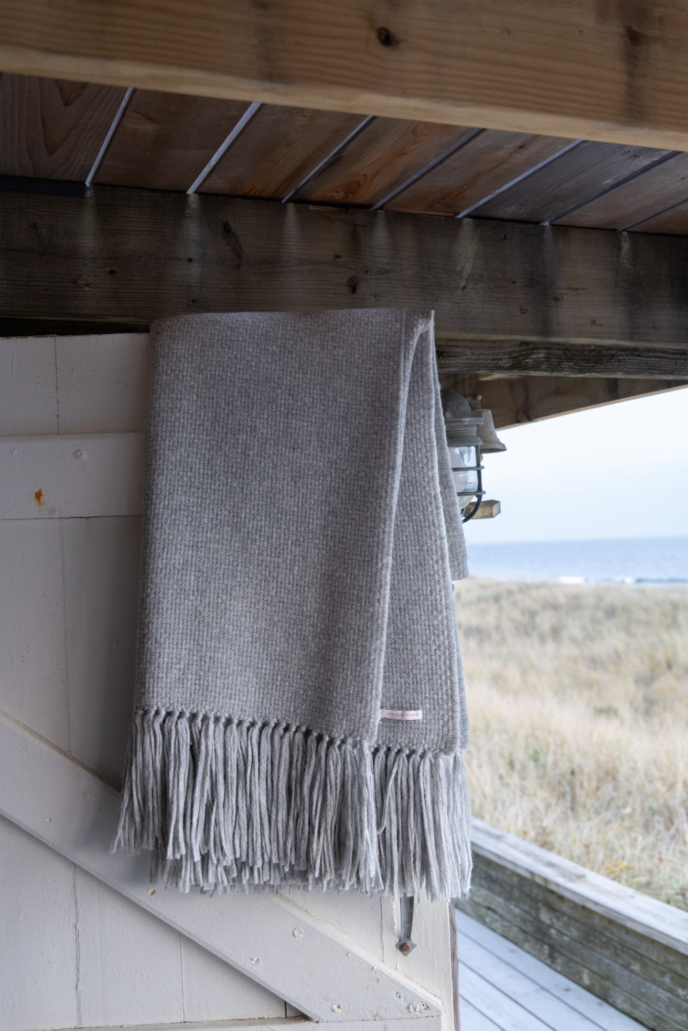 Light Alpaca Blanket I Silver