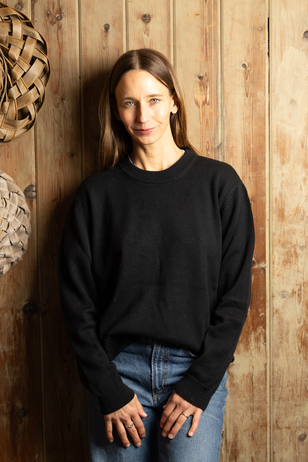 Cinthia Long Sleeve Tee | Sueded Black