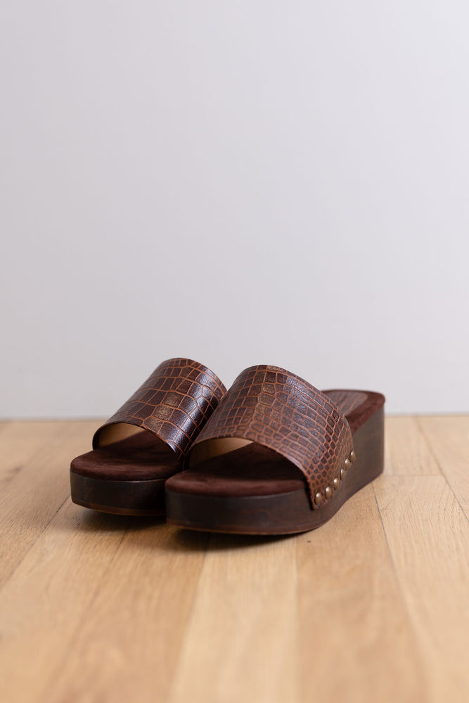 
                  
                    Slide I Brown Croc
                  
                