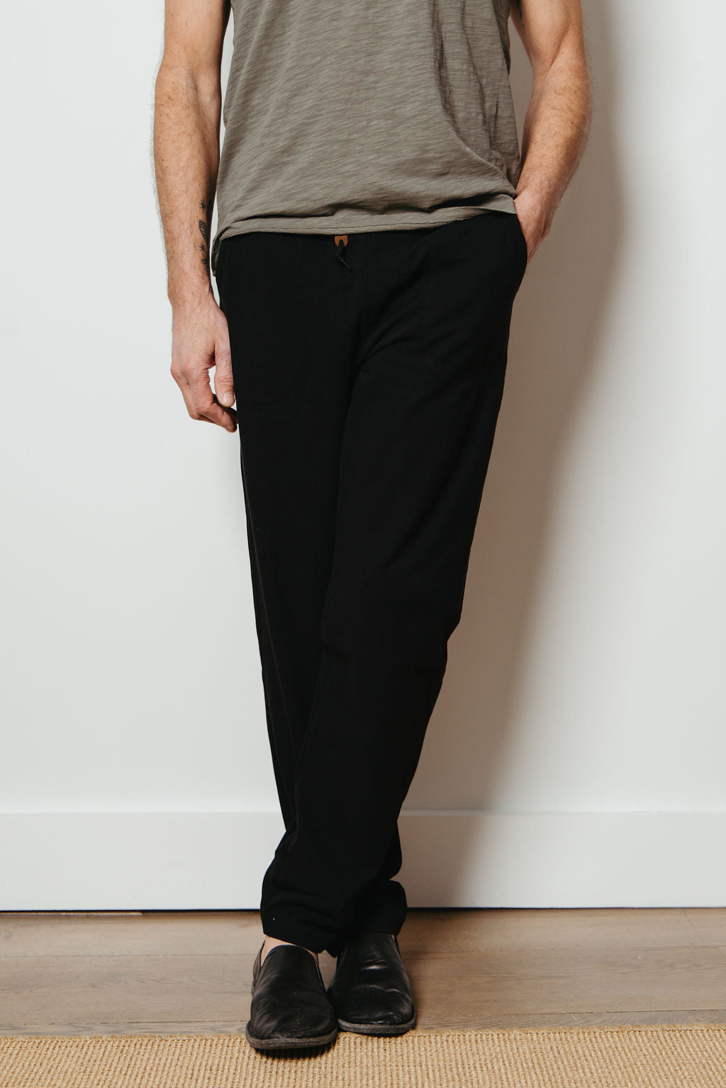 
                  
                    WASHY PIQUE PANT | Black
                  
                
