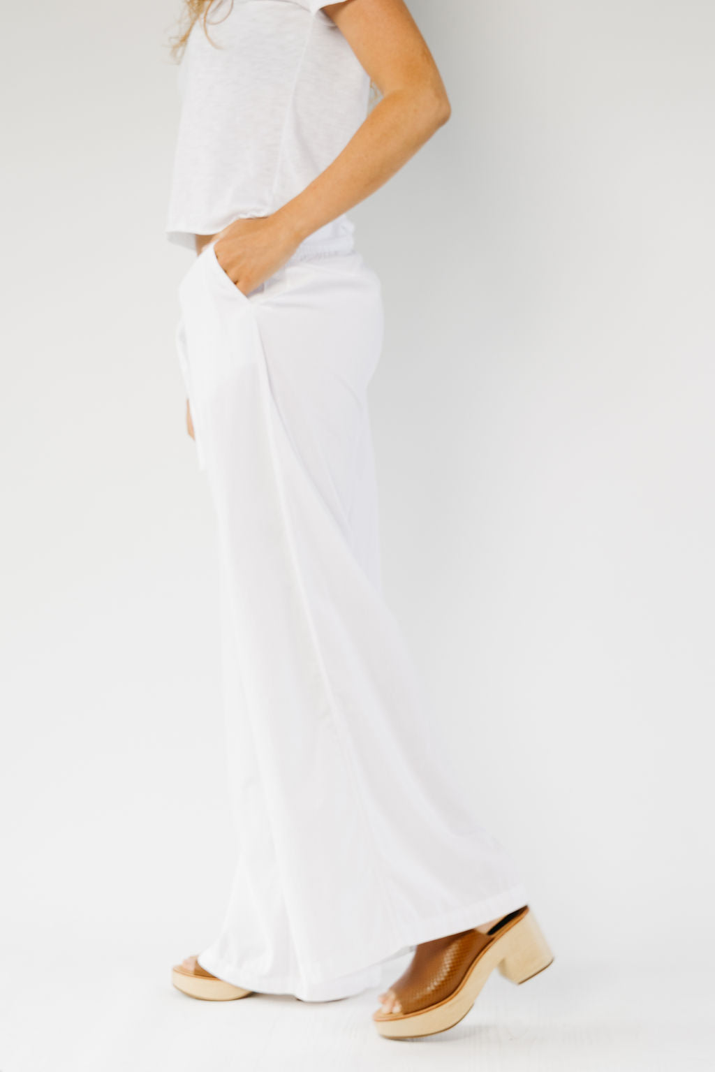 Skinner Wide Leg Pants | White – Leonard Frisbie