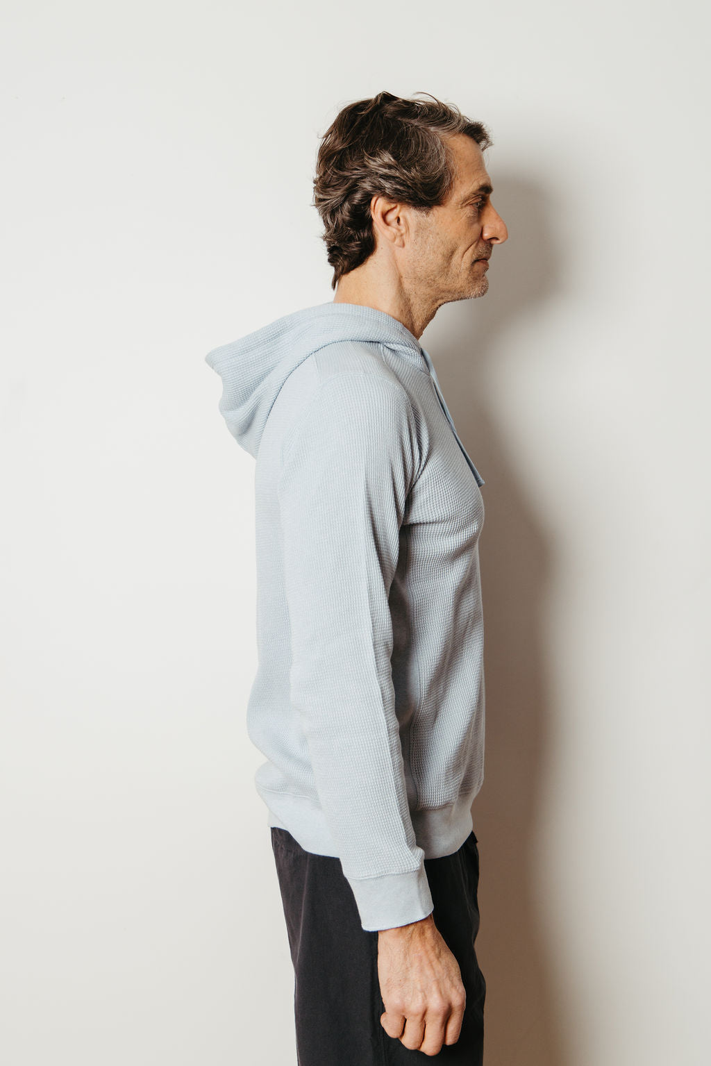 
                  
                    SANDRO WAFFLE HOODIE | Sky
                  
                