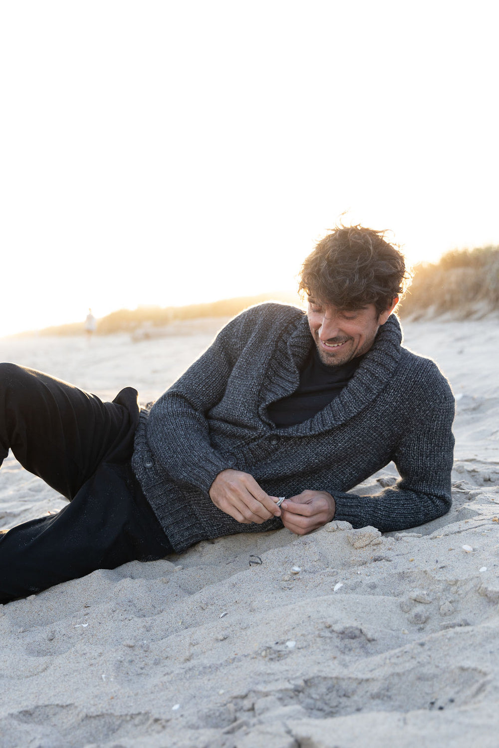 Ian Cardigan I Charcoal