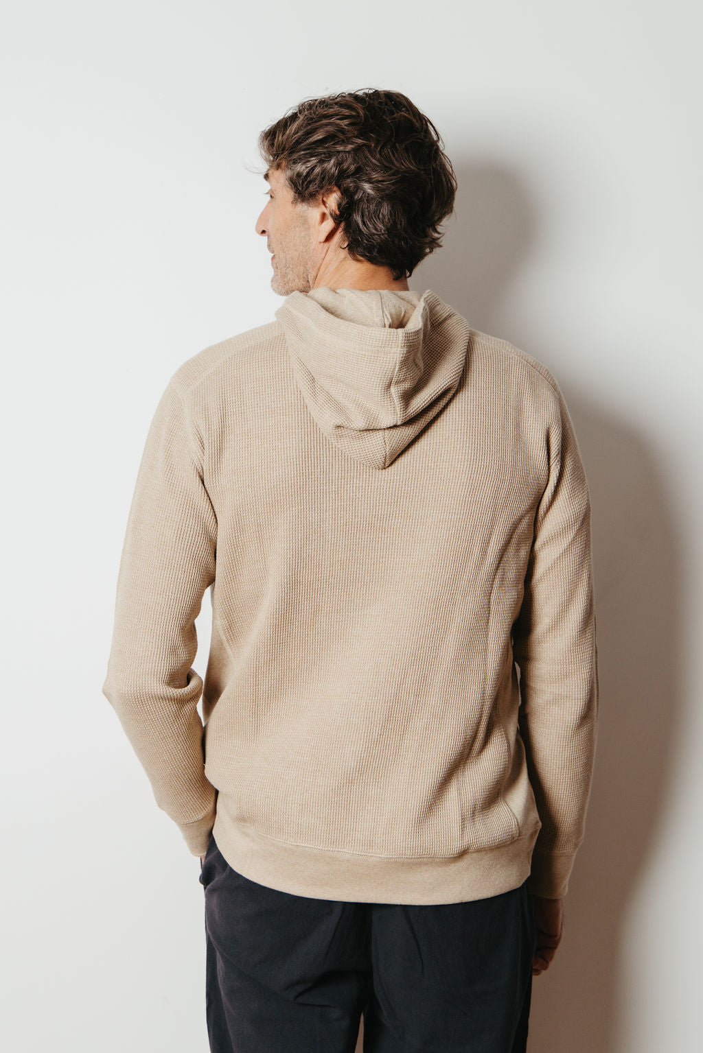 
                  
                    SANDRO WAFFLE HOODIE | Dune
                  
                