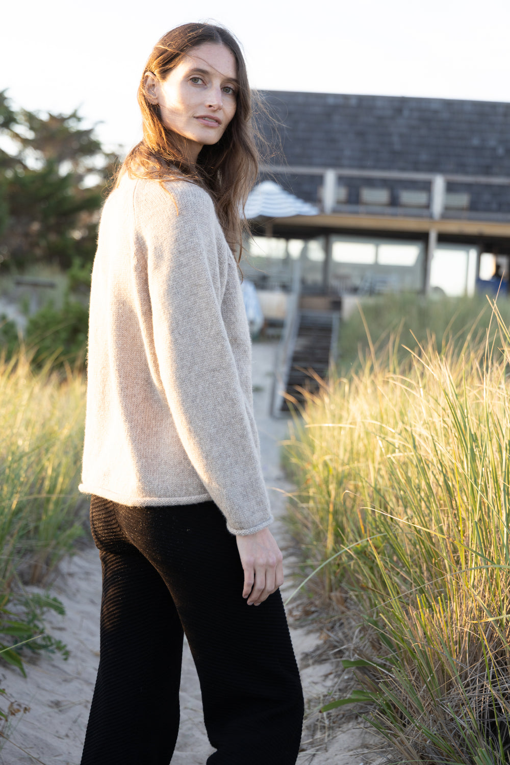 Kari Roll Neck Sweater |  Ivory