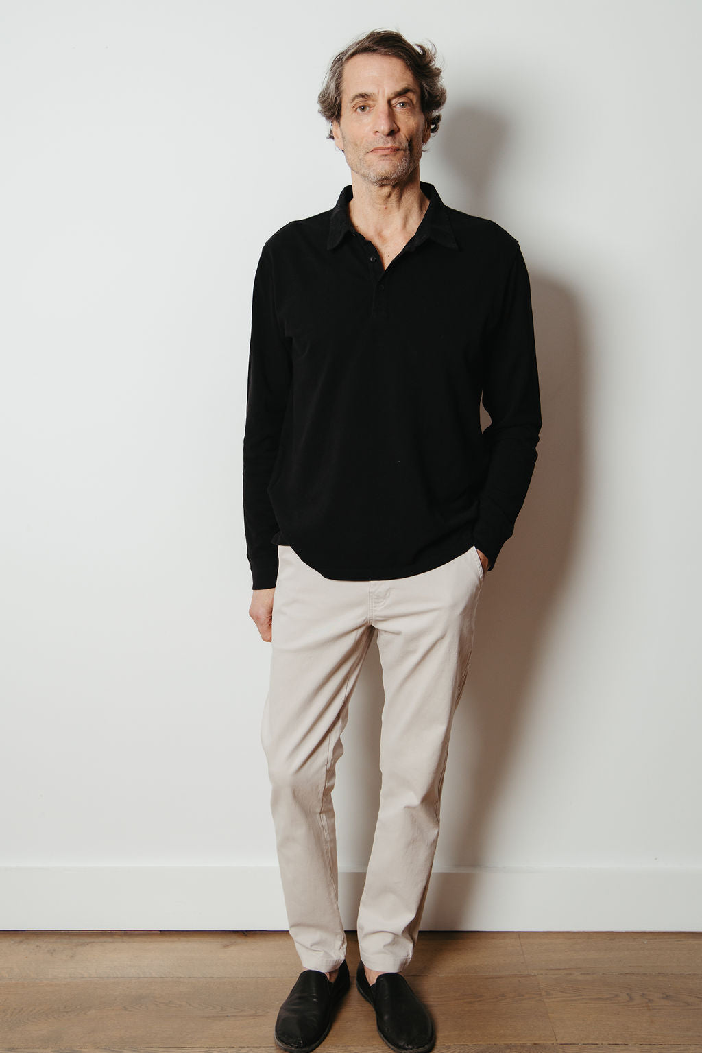 
                  
                    ROBERT LONG SLEEVE POLO | Black
                  
                