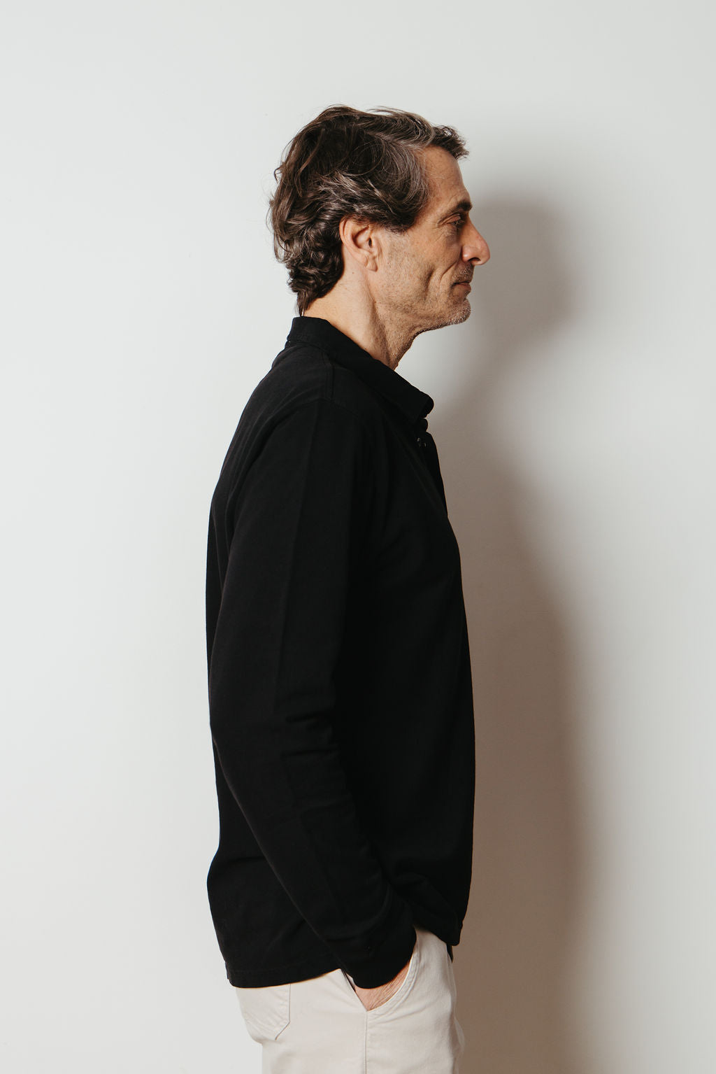 
                  
                    ROBERT LONG SLEEVE POLO | Black
                  
                
