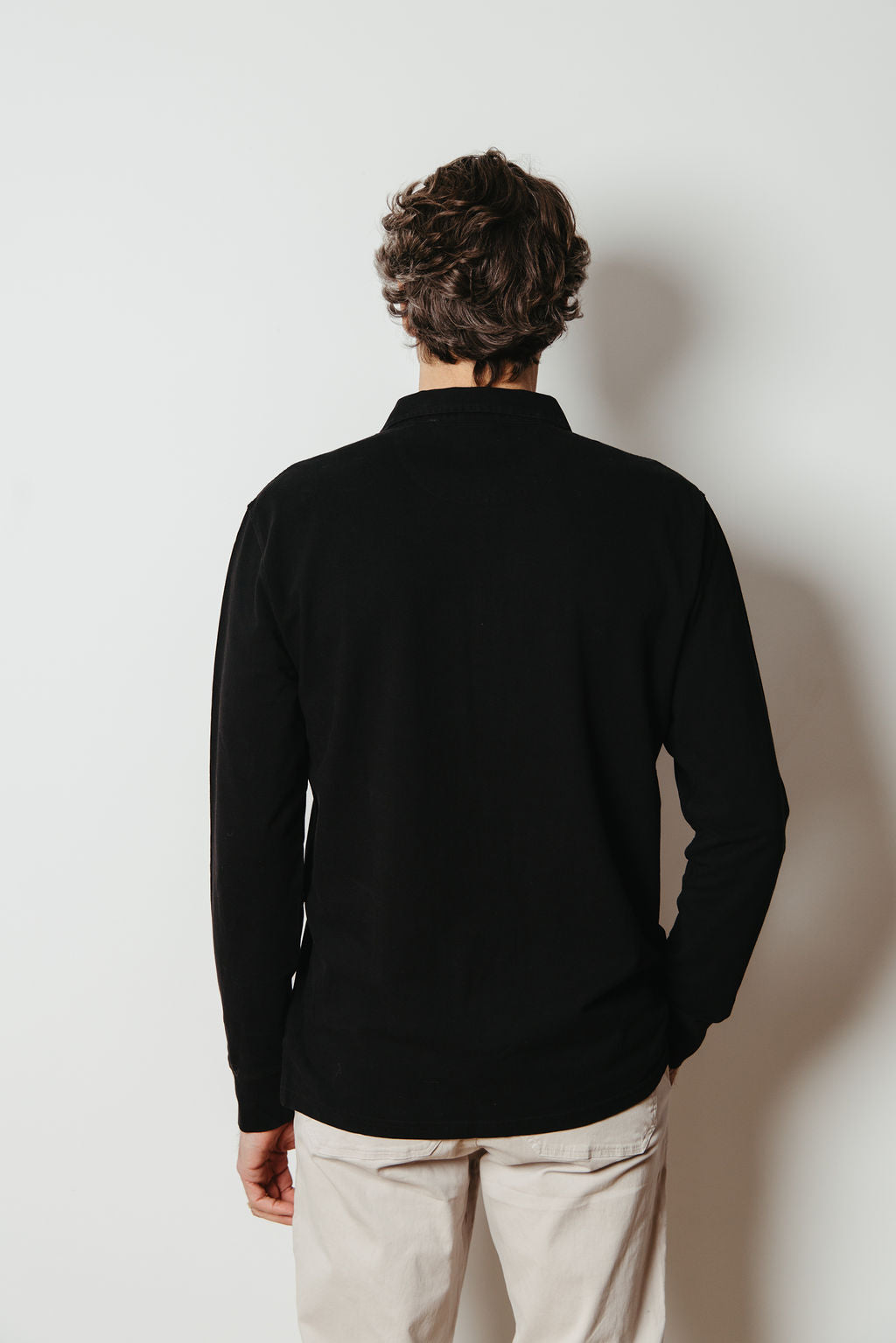 
                  
                    ROBERT LONG SLEEVE POLO | Black
                  
                