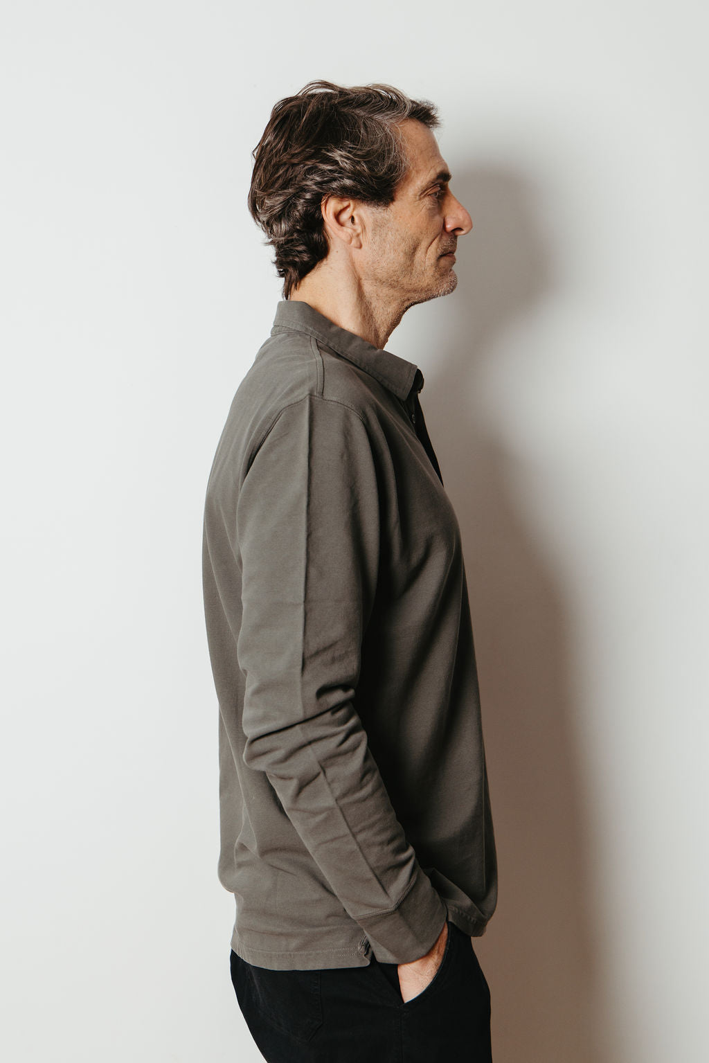 
                  
                    ROBERT LONG SLEEVE POLO | Kelp
                  
                