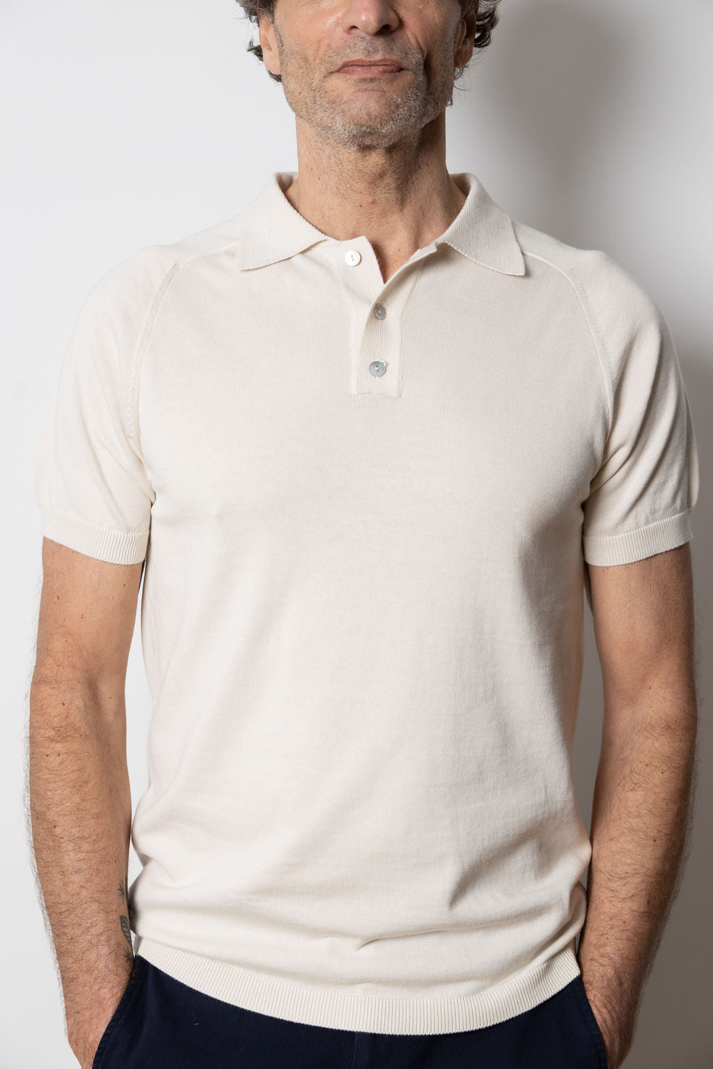 
                  
                    BROOKS POLO | Ecru
                  
                