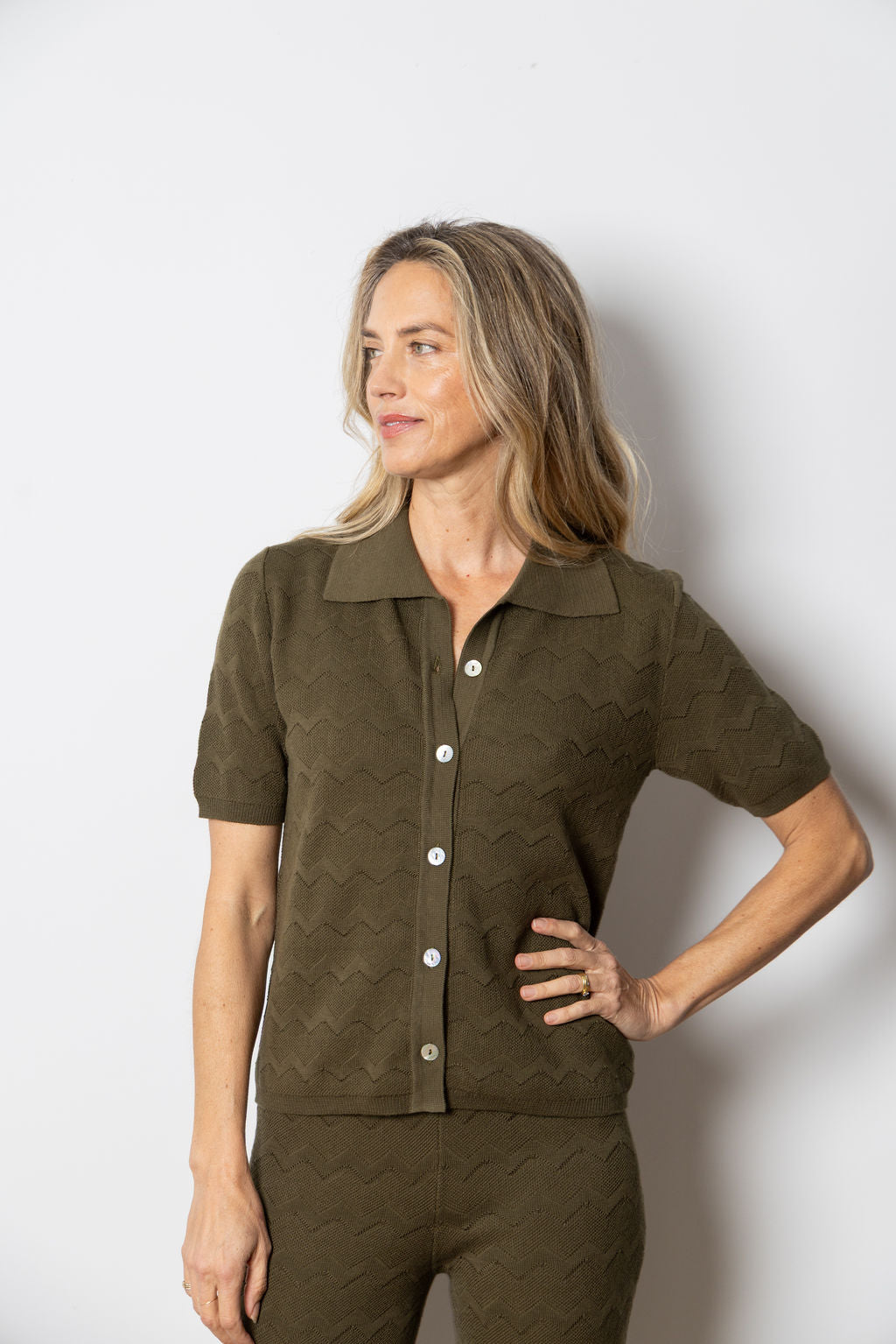 
                  
                    Alina Knit Shirt | Olive
                  
                
