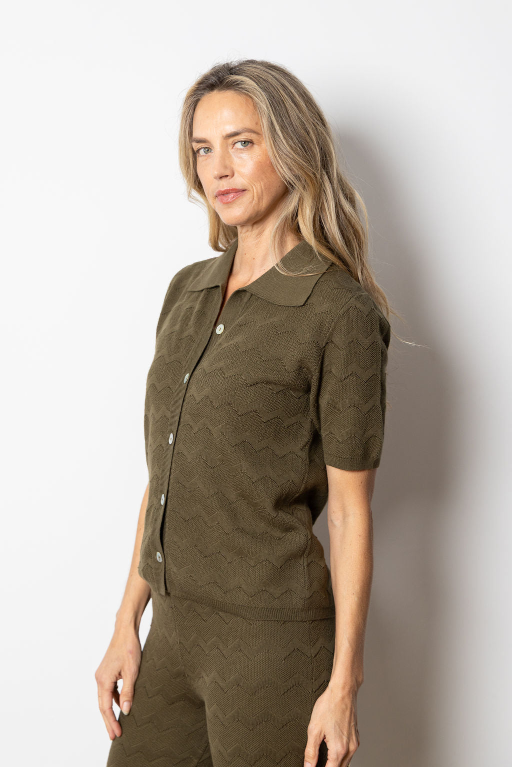 
                  
                    Alina Knit Shirt | Olive
                  
                