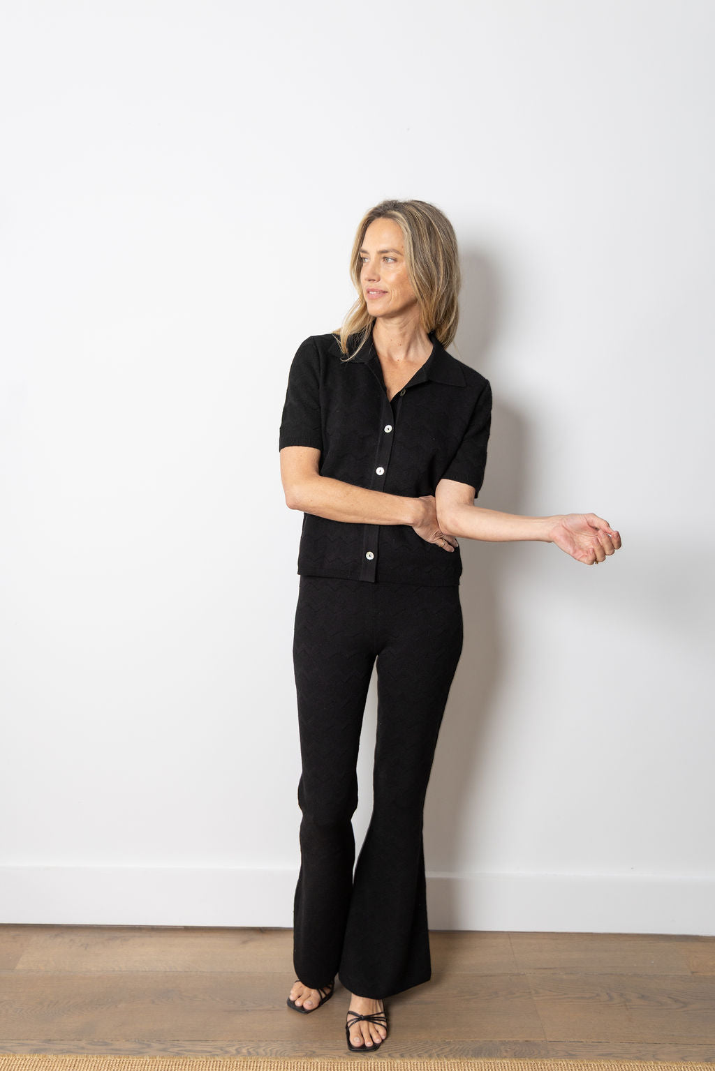 
                  
                    Alina Knit Shirt | Black
                  
                