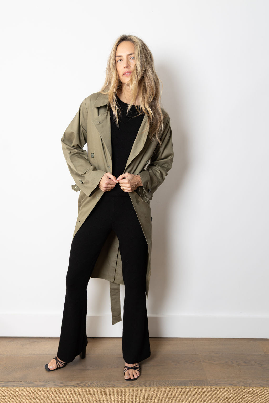
                  
                    Noemi Trench Coat | Military
                  
                