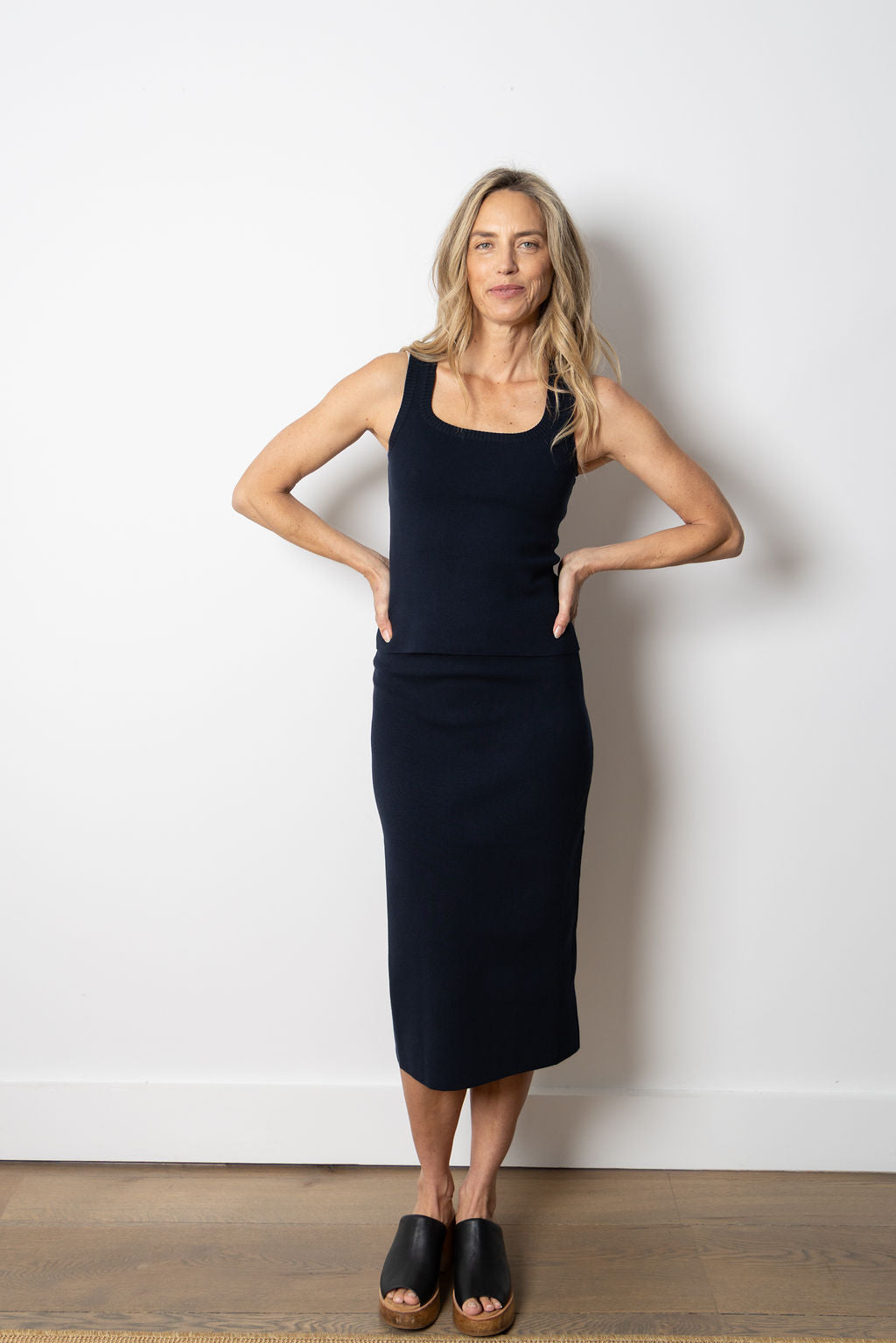 
                  
                    Mila Knit Skirt | Navy
                  
                