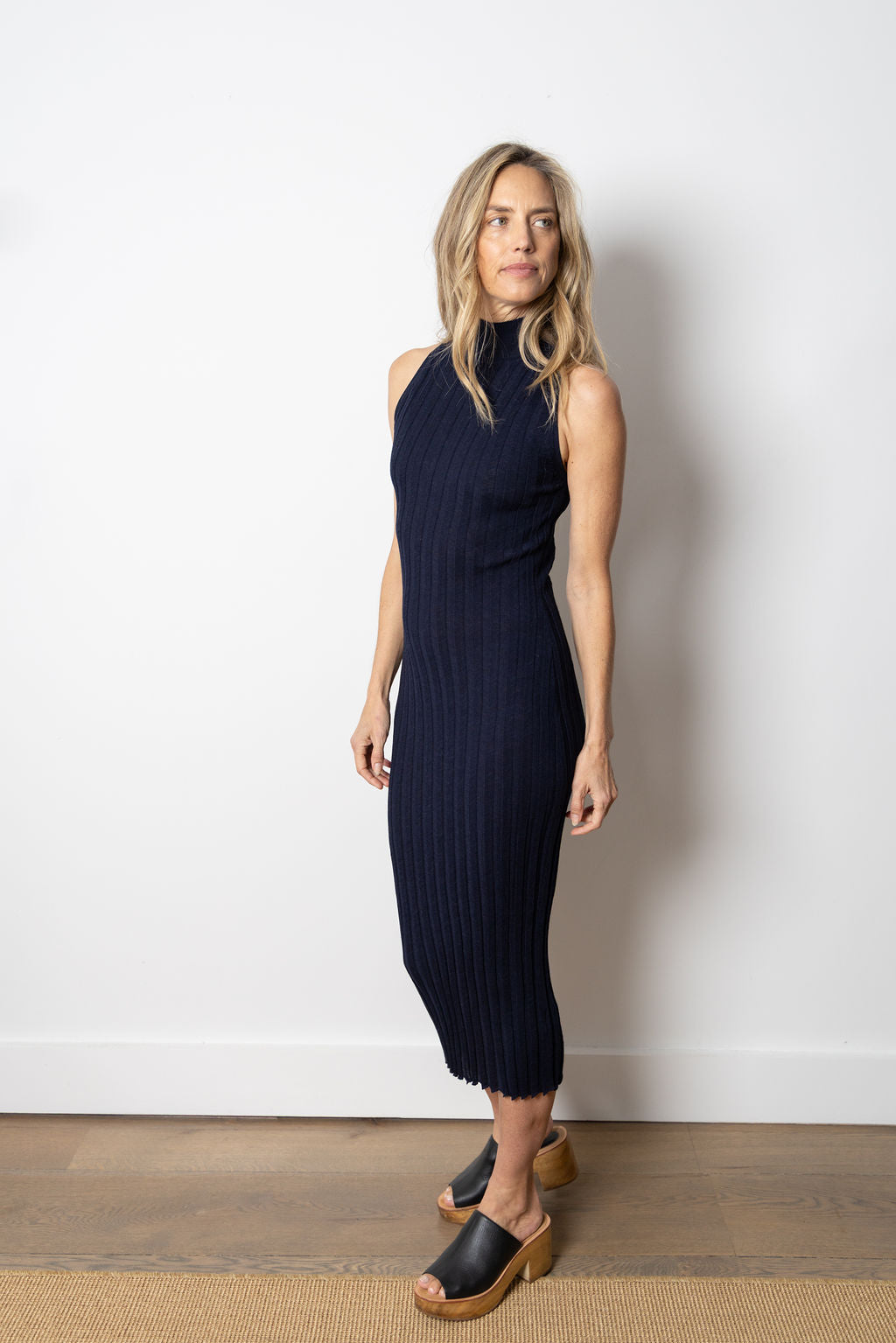 
                  
                    Savannah Mock Neck Dress | Navy
                  
                
