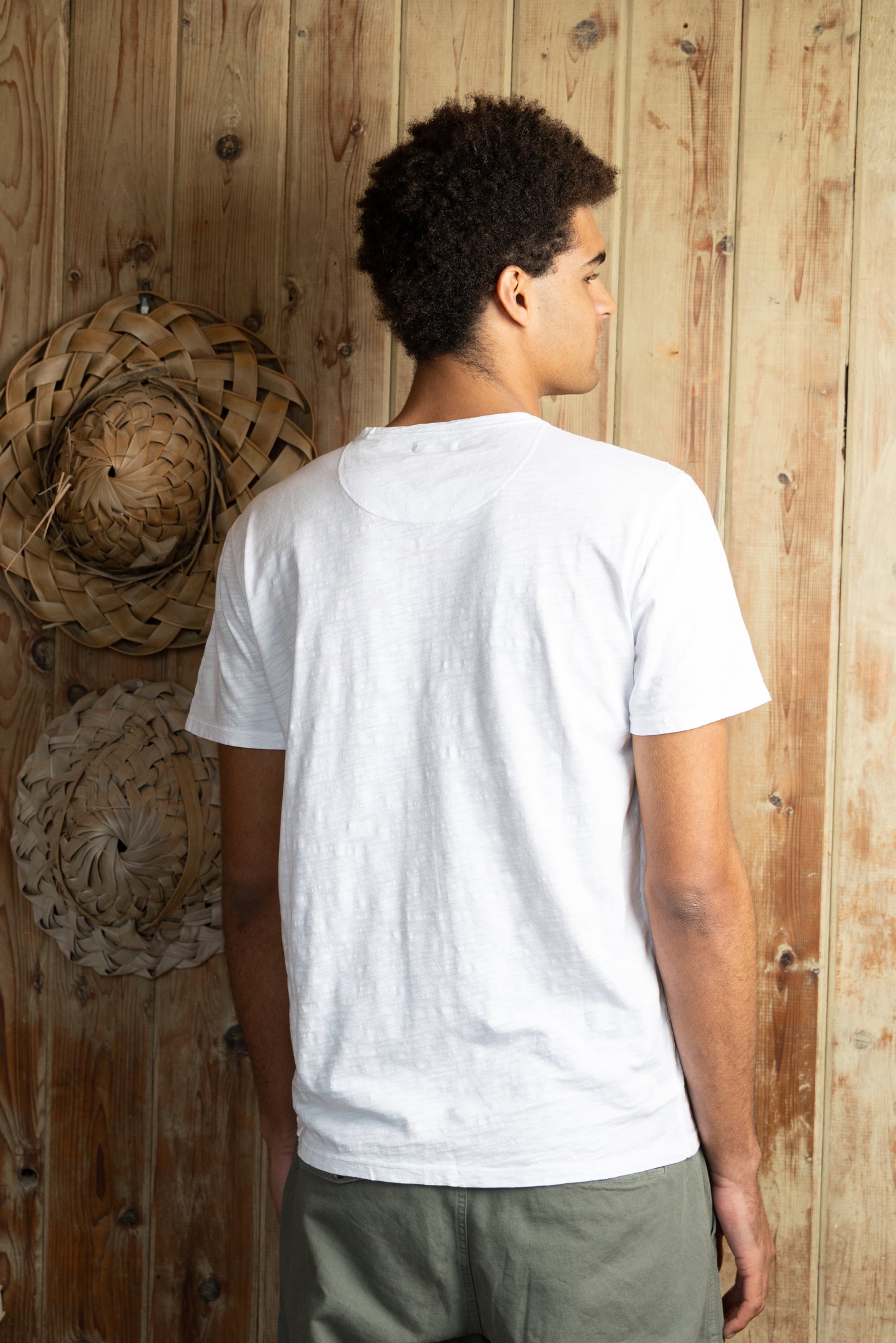 
                  
                    GIANPAOLO V-NECK TEE | White
                  
                