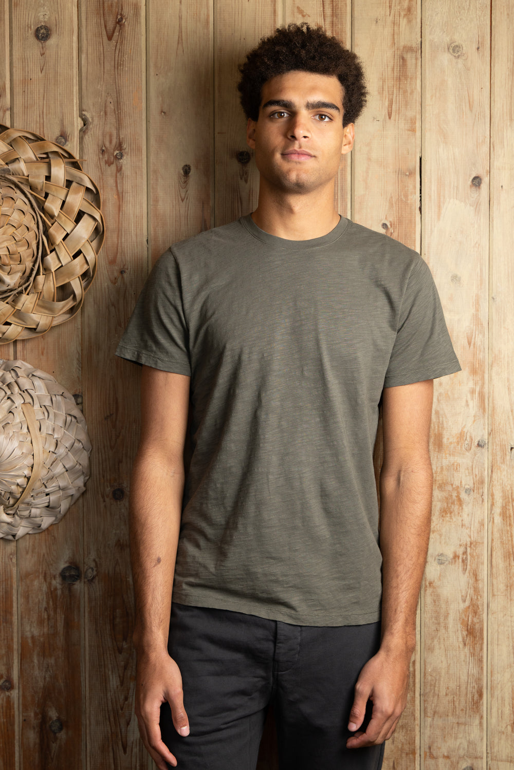 MARTY CREW TEE | Kelp