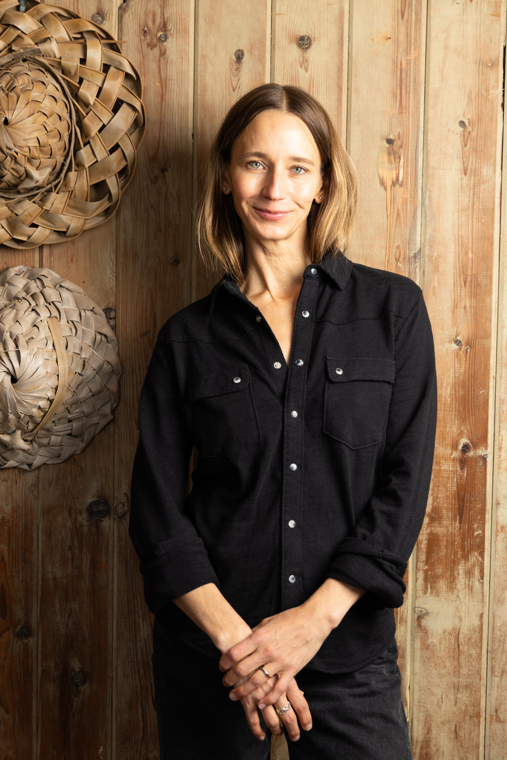 Gabby Western Shirt | Black Flame