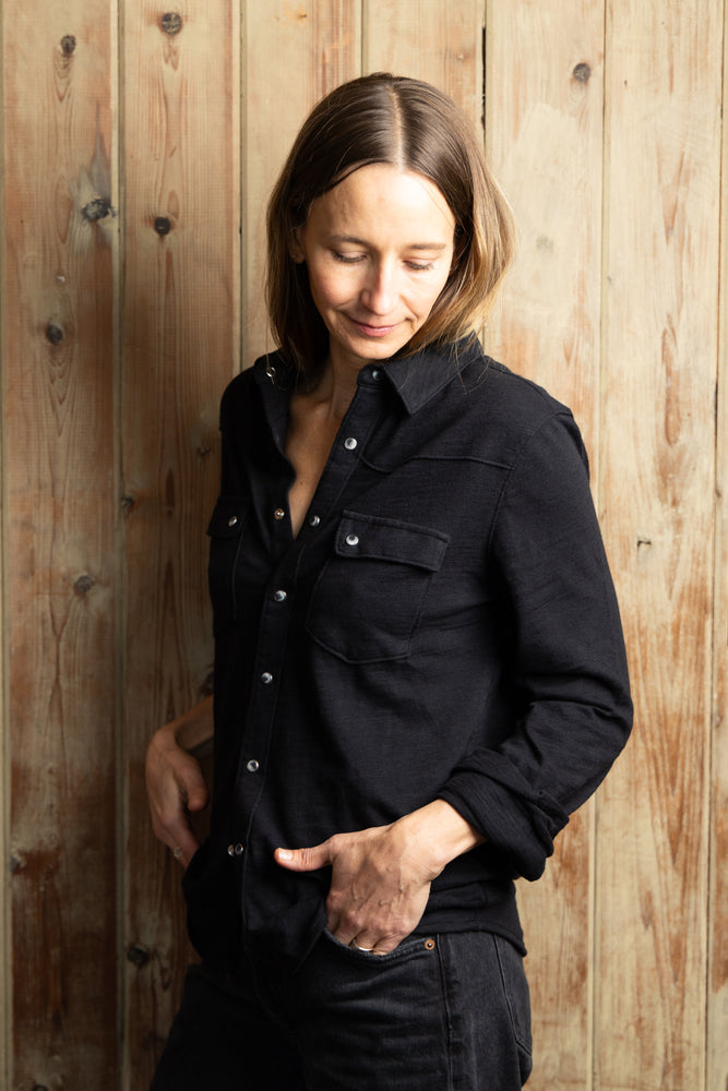 
                  
                    Gabby Western Shirt | Black Flame
                  
                