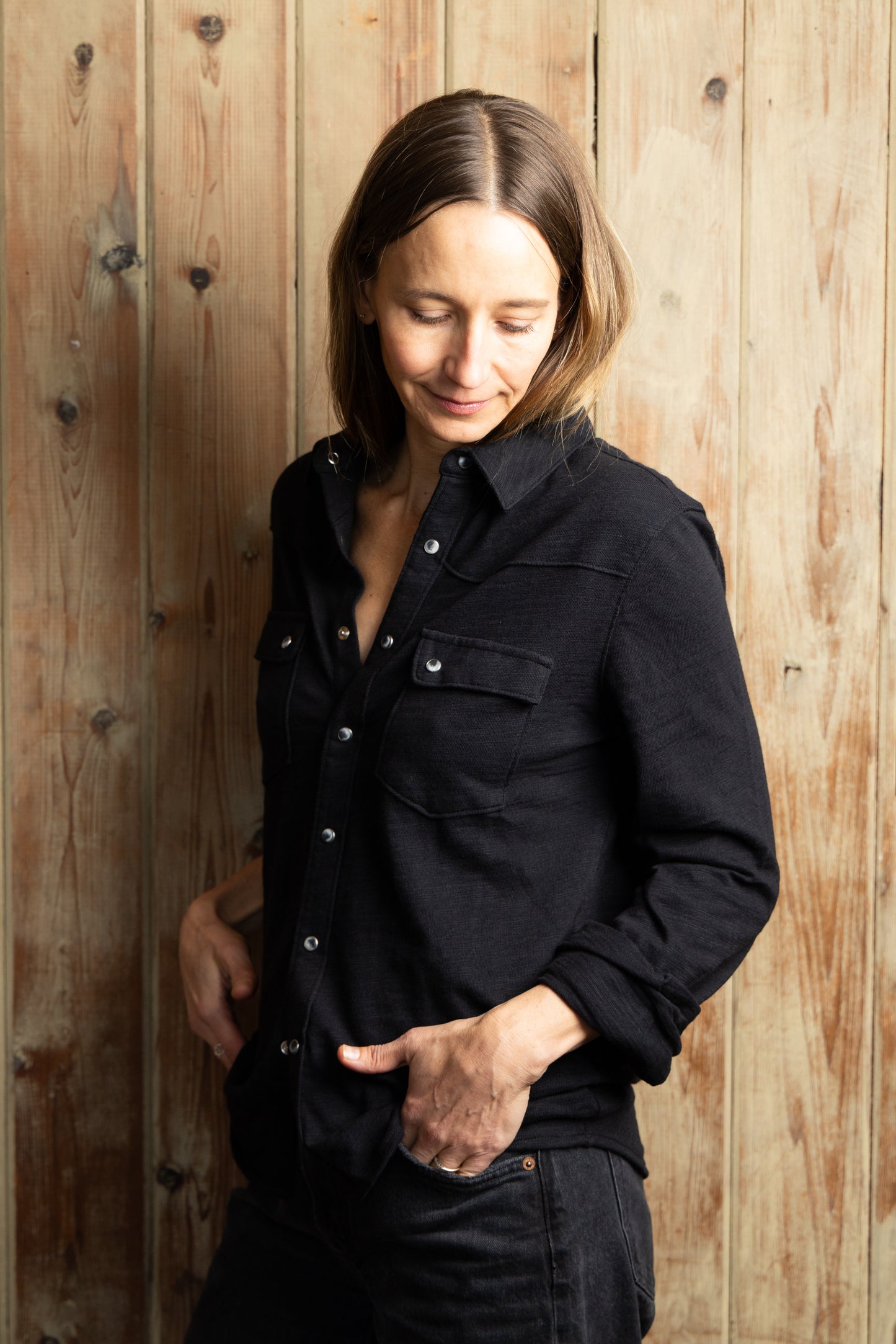 
                  
                    Gabby Western Shirt | Black Flame
                  
                