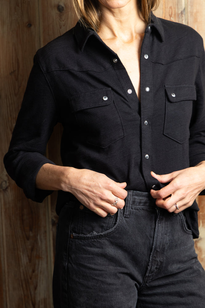 
                  
                    Gabby Western Shirt | Black Flame
                  
                