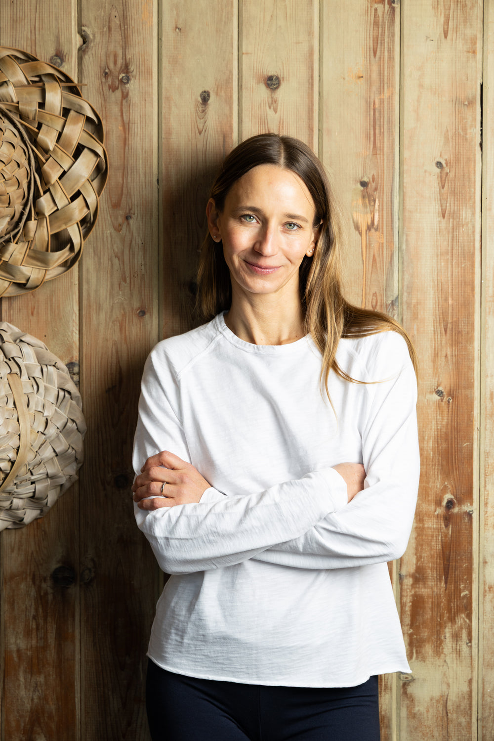 SID LADIES LONG SLEEVE RAGLAN T | White