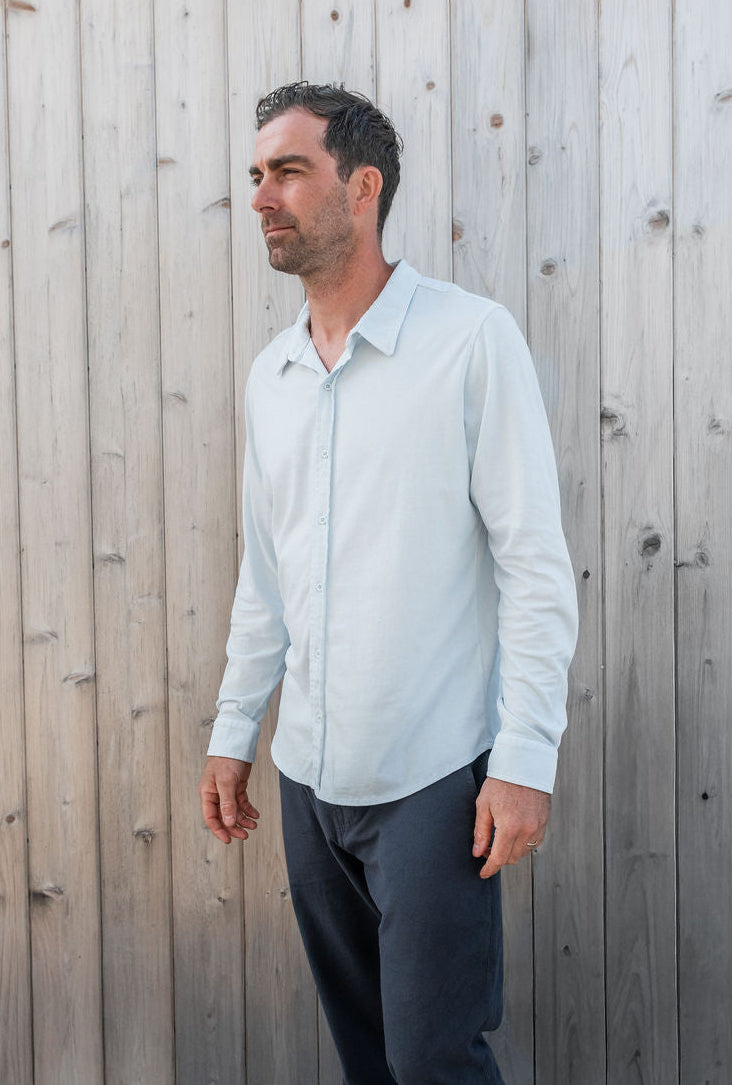 
                  
                    Kevin Shirt | Ultra Light Indigo
                  
                