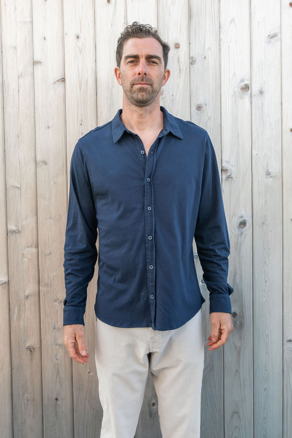 
                  
                    Kevin Shirt | Dark Indigo
                  
                