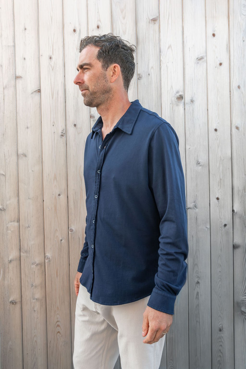 
                  
                    Kevin Shirt | Dark Indigo
                  
                