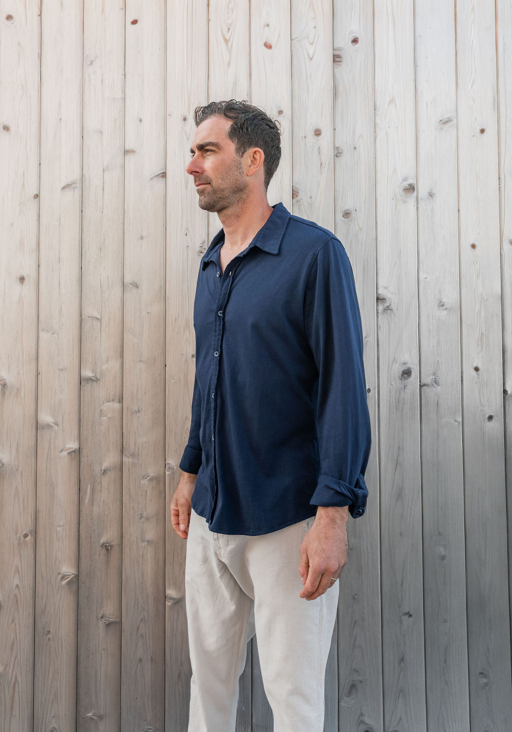 
                  
                    Kevin Shirt | Dark Indigo
                  
                