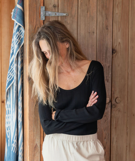 
                  
                    Janice LS Scoop Neck | Black
                  
                