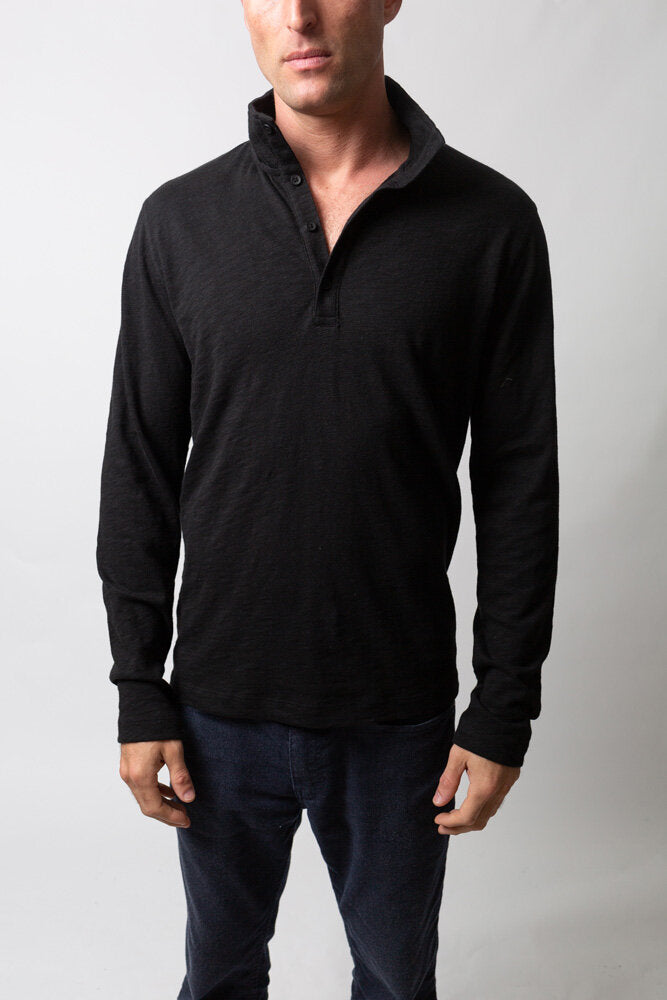 JIMMY QUARTER BUTTON | Black
